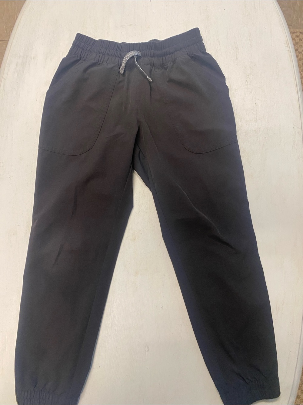 Kids Black Patagonia Jogger Pants with Elastic Waist